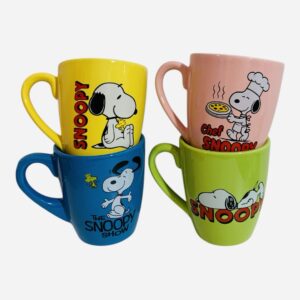 Tazas color Snoopy x 4