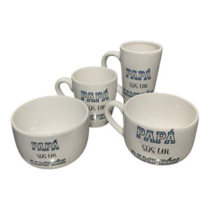Pack papa campeón (tazón+taza+chocolatero+bowls)