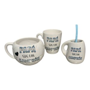 Pack papa campeón (tazón 3D PELOTA +taza+mate)