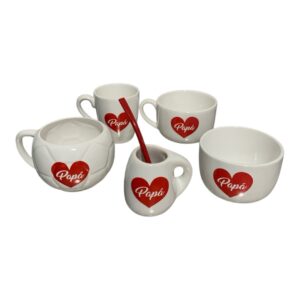 Pack papa corazón (Tazón 3D pelota+tazón+taza+bowls+mate)