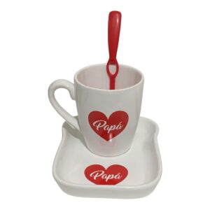 Set tostada papá corazón (taza + tostada )