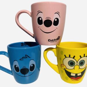 Caja mayorista tazas personajes colores x 36