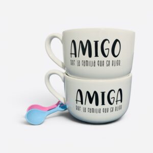Pack x2 tazones Amigo-Amiga ) 1 de cada )