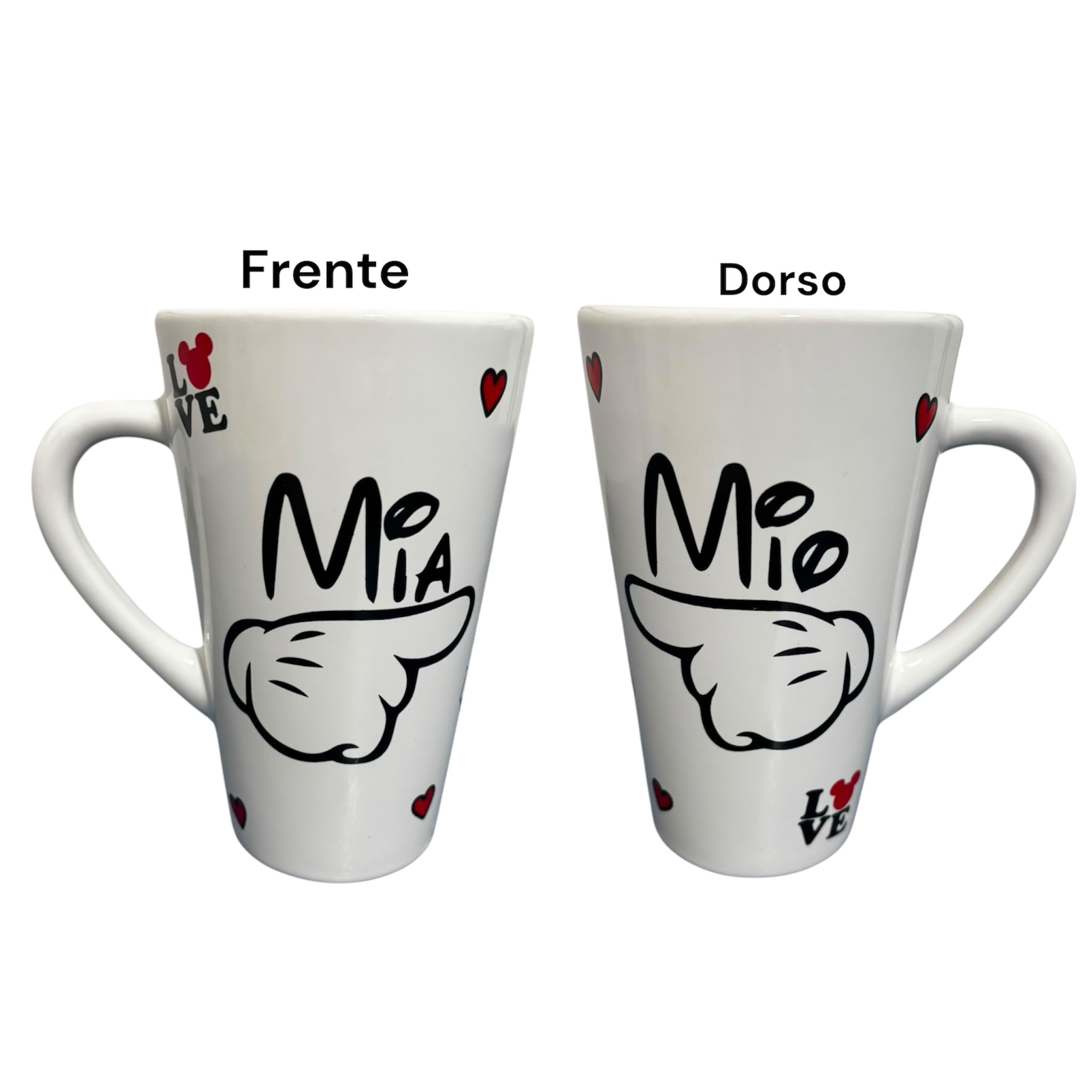 Taza alta mickey minnie deco total x 2 - Imagen 6