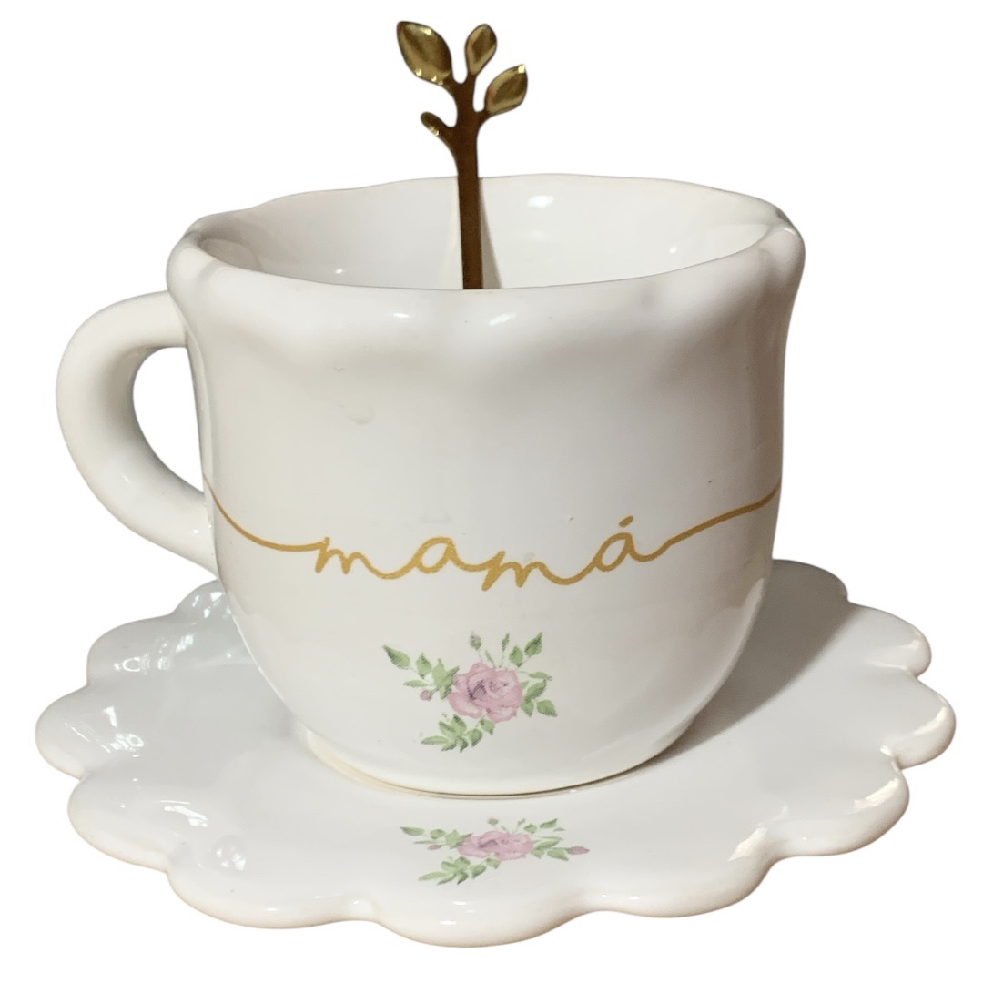 Set de té Mamá deco oro