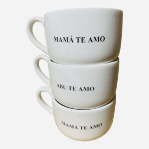 Tazones x3 ( 2 mamá-1 abuela te amo )