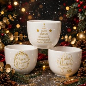 Bowls contenedor oro x 4
