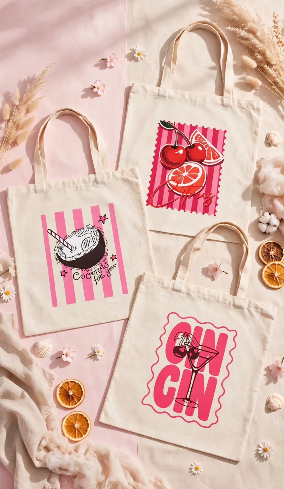 Tote bags Aesthetic (ver descuento x cantidad)