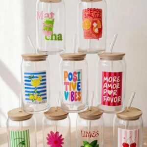 Vaso de vidrio aesthetics
