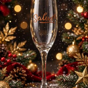 Copa Champagne diseño Salud (caja x12)