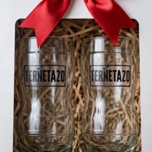 Vaso botella cortada Fernetazo x 2