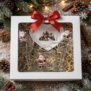 Set Navideño completo decorado dtf UV