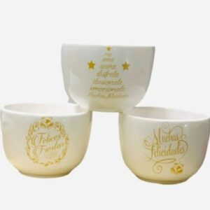 Bowls contenedor oro x 4